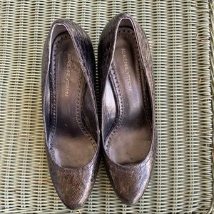 Adrienne Vittadini-Snake Skin-Wedges